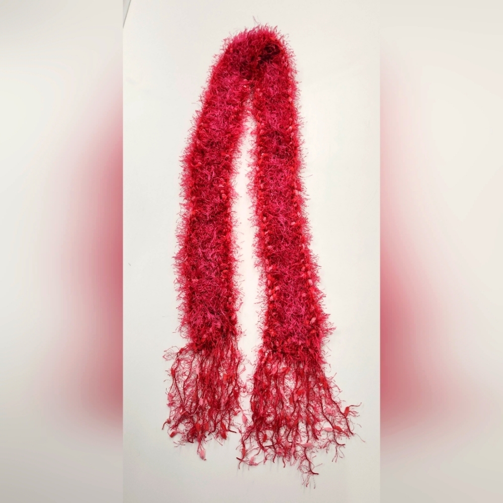 Handmade Pink Eyelash Scarf